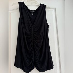White House Black Market sleeveless shirt- gathered in the middle, XL